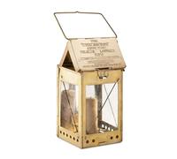 Kings County Tools Brass Candle Lantern | Vintage Design | Ideal for Camping | Mount or Hang Options