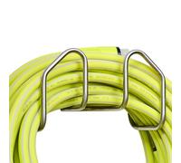 Kings County Tools Garden Hose Holder Wall Mount - Rust-Resistant Stainless Steel Outdoor Water Hose Hanger Hook for 100ft of 1/2” or 85ft of 5/8” Hosing - Air, Hydraulic, or Extension Cord Holder