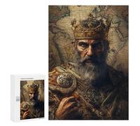 King's Crown World Map Background Puzzle 1000 Teile Schwer Puzzle Spielzeug Lernspiel Impossible Herausforderungsspielzeug Für Erwachsene Kinder 300 PCS