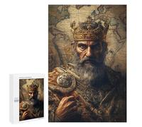 King's Crown World Map Background Puzzle 1000 Teile Schwer Puzzle Spielzeug Lernspiel Impossible Herausforderungsspielzeug Für Erwachsene Kinder 1000 PCS