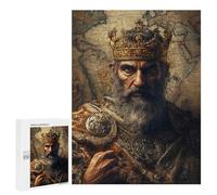 King's Crown World Map Background Puzzle 1000 Teile Schwer Puzzle Spielzeug Lernspiel Impossible Herausforderungsspielzeug Für Erwachsene Kinder 500 PCS