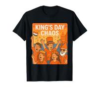 King's Day Chaos: Vibrant Dutch Celebration Fun T-Shirt