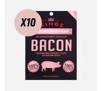 Kings Diamond Edition Bacon Jerky 45g - Bundle of 10 packs [Best Before: 30/11/2025]