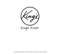 King's: Eagle River, Matte White with Black, Blank Lined 120 pages