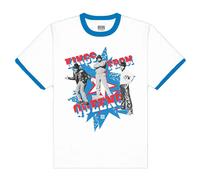 Kings From Queens Ringer T Shirt Run DMC White XL