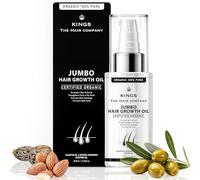 Kings Hair Growth Serum - Blocks DHT, Fights Hair Thinning & Hair Loss, Helps in Hair Regrowth - High Absorption, Gentle Alcohol-free Formula, 1 x 60ml