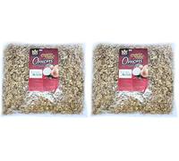 King's Harvest Crispy Fried Onions 1kg | Premium Crunchy Topping for Cooking, Salads & Snacks | Golden, Savory & Flavorful (Pack of 2)
