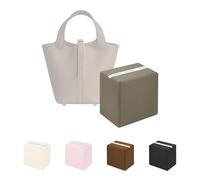 KINGS IN BAG Purse Shaper Pillow Insert for Hermes Bags, Luxury Bag Shaper with Lightweight Silk, Fits Picotin 18/22 bags, Soft Memory Foam Inner (Etoupe grey)