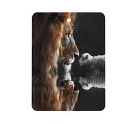 Kings Lion And Lamb Car Air Freshener Hanging Car Incense Chip Diffuser Scented Decor for Car Interior Accessories Black-style