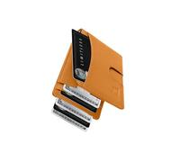 Kings Loot Money Clip Slim Minimalist Wallet for Men, Leather, Cognac, 3" x
