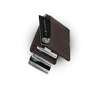 Kings Loot Money Clip Slim Minimalist Wallet for Men - RFID Blocking Leather Design with Money Clip - Front Pocket Bifold Holds 12 Cards - Stylish & Compact Wallets, Truffle, Premium