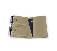 Kings Loot Passport Holder Wallet - RFID Blocking Leather Travel Wallet with Built-in Airtag Holder - Holds 1-6 Cards & Passport - Easy Pull Tab - Slim & Stylish Wallets, Olive, 2-8 CARDS, Premium