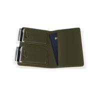 Kings Loot Passport Holder Wallet - RFID Blocking Leather Travel Wallet with Built-in Airtag Holder - Holds 1-6 Cards & Passport - Easy Pull Tab - Slim & Stylish Wallets, Sage, 2-8 CARDS, Premium
