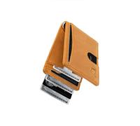 Kings Loot Slim Minimalist Leather Wallet for Men RFID Blocking | Mens Wallet Bifold | 12 Card Holder Front Pocket Wallet, Buckskin Brown, S, Premium