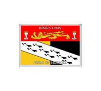 King's Lynn - Pride of Norfolk County Flag - Jumbo Fridge Magnet