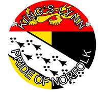 King's Lynn - Pride of Norfolk - (Two Pack) 80mm Diameter Car Bumper Window Decal Sticker