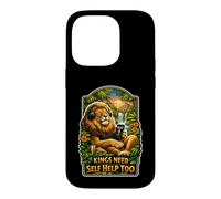 Kings Need Self Help Too Lion Case for iPhone 14 Pro