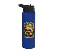 Kings Need Self Help Too Lion Stainless Steel Insulated Water Bottle