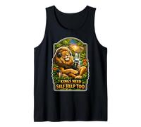 Kings Need Self Help Too Lion Tank Top