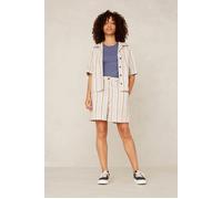 Kings Of Indigo Morrigan Ecru Hemp Stripe size M | Button-Down Shirts Outlet | Women | Brown M