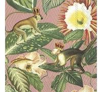 Kings of Jungle Rose Gold - IHR Lunch Paper Napkins 20 in Pack 3 ply 33 cm Square