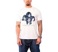 Kings Of Leon Silhouette band logo Official Mens White T Shirt XL