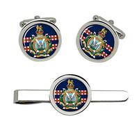 King's Own Scottish Borderers, British Army Cufflinks and Tie Clip Set