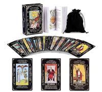 King's palace Rider Waite Tarot Cards for Beginners - 78 Tarot Decks with Meanings on Them,Guidebook & Velvet Bag,Easy to Read,Shuffle-Friendly | Tarot Deck Gift Set for Beginners
