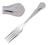 Kings Pattern Cutlery Stainless Steel Restaurant Knife Fork Spoon - Packs of 12/6 (Kings Dessert Fork Pack of 6)