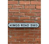 KINGS ROAD SW3 Vintage Style LONDON Road Street Sign SOLID METAL