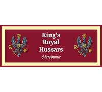 Kings Royal Hussars (SK377B3) Stickers Decal Army Veteran, 250mm
