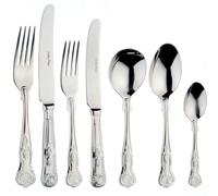 'Kings' Stainless Steel 7 Piece Cutlery Place Setting Set Arthur Price Silver One Size