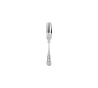 Kings Stainless Steel Cutlery - Pack of 12 - Parish Pattern Flatware, 18/0 Stainless Steel, Regal Embossed Handle Design, Durable Tableware for Home & Commercial Use - Kings Dessert Fork