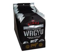 Kings - Wagyu Beef Jerky - Platinum Edition Indulgent Range - High Protein Meat Snack - Box of 12 x 25 g Packs