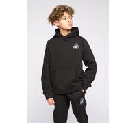 Kings Will Dream Boy's Kids Crosby 2.0 Overhead Hoodie - Premium Direct Chest Embroidery & Brush-Back Fleece in Black | Size: 8-9 Years Kings Will Dream Black 8-9 Years