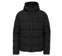 Kings Will Dream Men’s Puffer Jacket Winter Coat - Hooded, Full Zip, Buttoned Pockets, Warm Quilted Design Black L