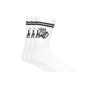 Kings Will Dream Men's Hopper 3-Pack Cotton-Rich Ribbed Sports Socks in White Kings Will Dream White One Size