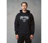 Kings Will Dream Men's Men's Studios Overhead Hoodie - 100% Cotton Oversized Fleece with Multi-Location Puff Prints in Black | Size: Large Kings Will Dream Black L