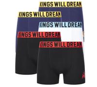 Kings Will Dream Men's Multi-Color Boxer Shorts (5 Pack) Gift set Underwear Trunks Available in sizes: S,M,L,XL,XXL Logoband S