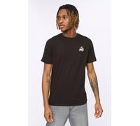 Kings Will Dream Men's Tapelny 100% Cotton Regular Fit T-Shirt with Woven Sleeve Tape in Black | Size: Medium Kings Will Dream Black M
