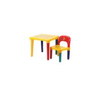 KingSaid Kids Table and Chair Set ABC Alphabet Table Furniture Child Learn & Play Educational Present