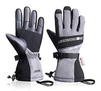 KINGSBOM Waterproof Ski & Snow Gloves, 3M Thinsulate Winter Warm Touch Screen Snowboard Gloves for Men & Women