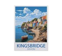 Kingsbridge Devon, Coast，Jigsaw Puzzles for Adults 1000 Piece, Classic Puzzle Teens Boys Girls Puzzles Sturdy Tight Fitting Pieces,Letters On Back for Ideal Challenging And Gift（75x50cm）-HD32