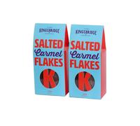 Kingsbridge Salted Caramel Hot Chocolate Flakes (2 x 250g) - Luxury Salted Caramel Choc Flakes For Making Drinking Chocolate - Rich, Creamy & Tasty Hot Choc - Enjoy Hot Or Cold