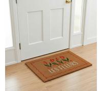 Kingsbury Gifts Les Fleurs Tulip Natural Coir Welcome Doormat
