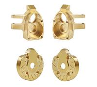 kingsea Brass Inner Outer Portal Drive Housing Steering Knuckle Compatible with Axial SCX10III AXI03007 Capra Unlimited Trail Buggy UTB 1/10 RC Crawler Brass Weights Upgrade Parts(4pcs/kit,200g)