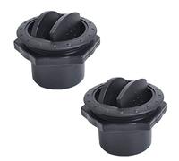 kingsea Dashboard Air Conditioning Deflector Side Roof Black Air Vent Outlet,Round Louvered Dash Vent Exhaust Grille for RV Trailer RV Boats Yacht,2.3inch (2PCS)