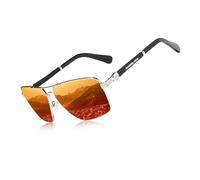 KINGSEVEN Oculos 7790 Sunglasses Polarised Coating Lens 2023 Auto Reset Framework Driving Glasses for Men/Women, silver red, 60
