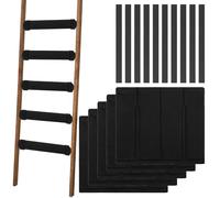 Kingshion 5PCS Bunk Bed Ladder Pads, Bunk Bed Ladder Cover with 10 Adjustable Straps, Comfortable Step Pads for Loft Bed, Suitable for Safe and Comfortable Climbing,11.5x10 Inch (Ladder Not Included)