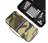 Kingshion Hard Shell Travel Bag, 75% Keyboard Case Compatible with Keychron K2,Melgeek,Logitech POP Keys Mechanical,MX Mechanical Mini Wireless Keyboard,84 Key Wireless Portable Keyboard - Camouflage